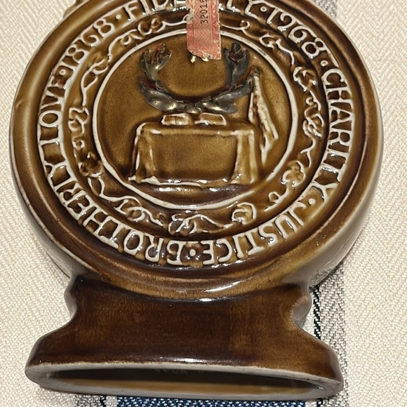 Elks BPOE Centennial 1968 Decanter James Jim Beam Kentucky Bourbon Whiskey Star - Picture 7 of 8